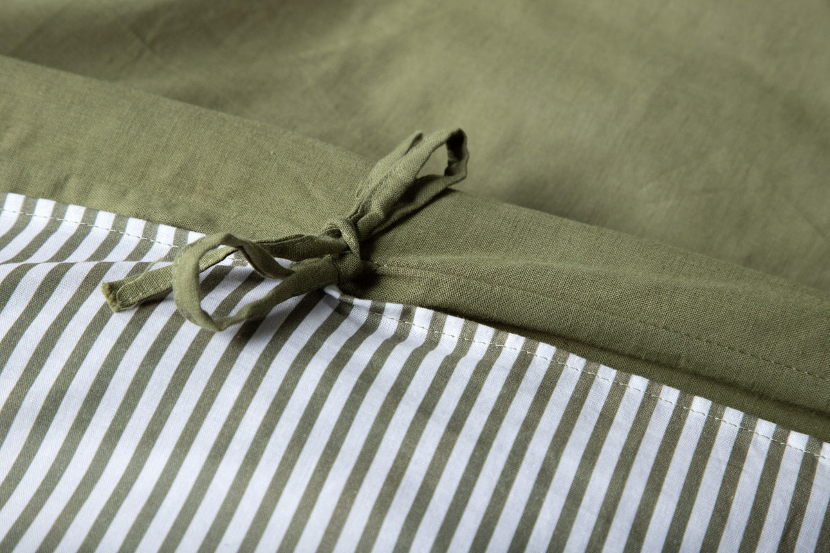 Jenna Sengesæt 200 x 150 Mosgrøn