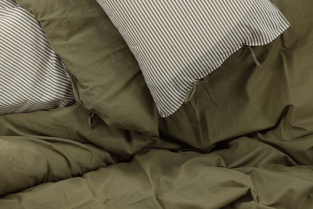 Jenna Sengesæt 200 x 150 Mosgrøn