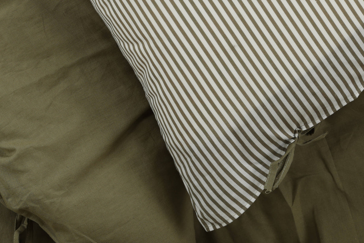 Jenna Sengesæt 200 x 150 Mosgrøn