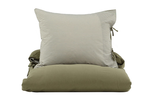 Jenna Sengesæt 200 x 150 Mosgrøn