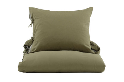 Jenna Sengesæt 200 x 150 Mosgrøn