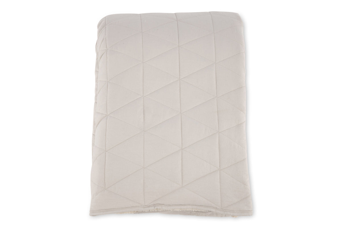 Nilla Sengetæppe 260 x 260 Beige