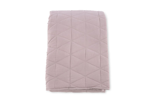 Sengetæppe 260 x 260 Dusty Pink