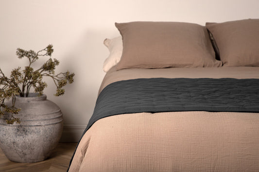 Sengetæppe 80 x 180 Antracit