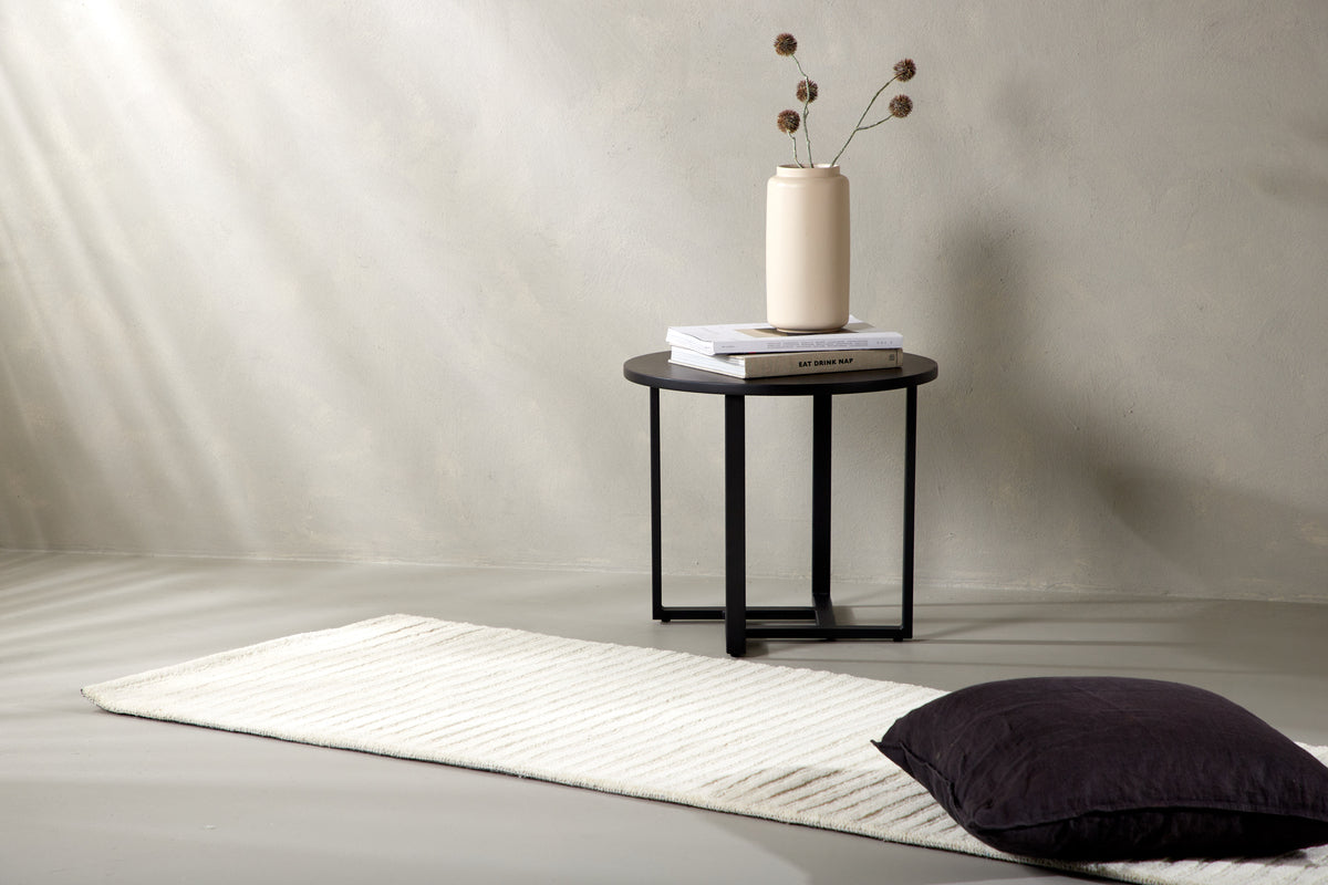 Rektangulært tæppe 200 x 70 Hvid