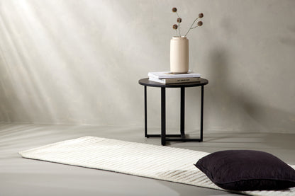 Rektangulært tæppe 200 x 70 Hvid