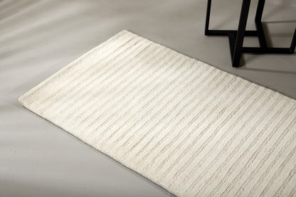 Rektangulært tæppe 200 x 70 Hvid