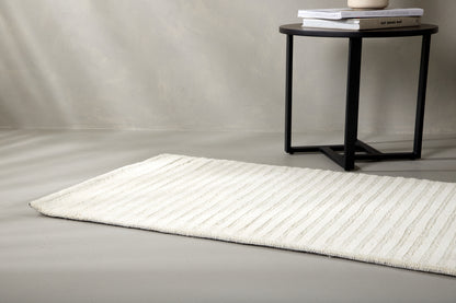 Rektangulært tæppe 200 x 70 Hvid