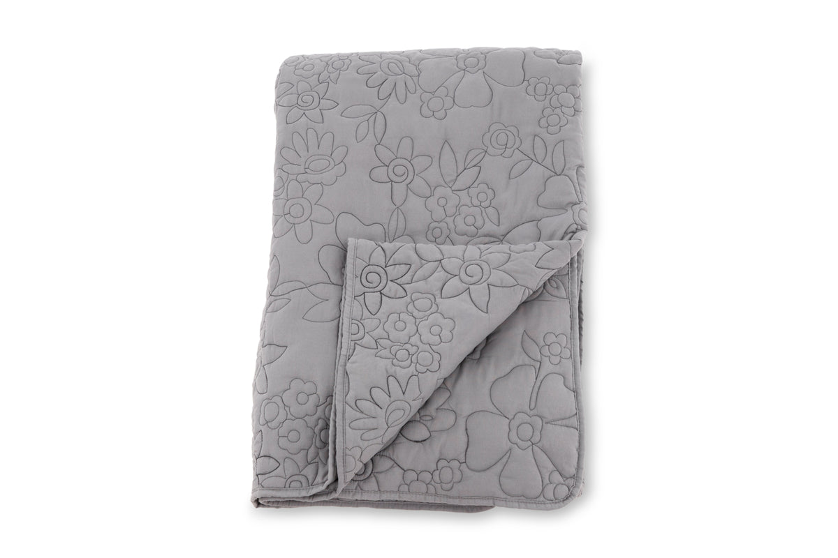 Sengetæppe 150 x 250 Lysegrå