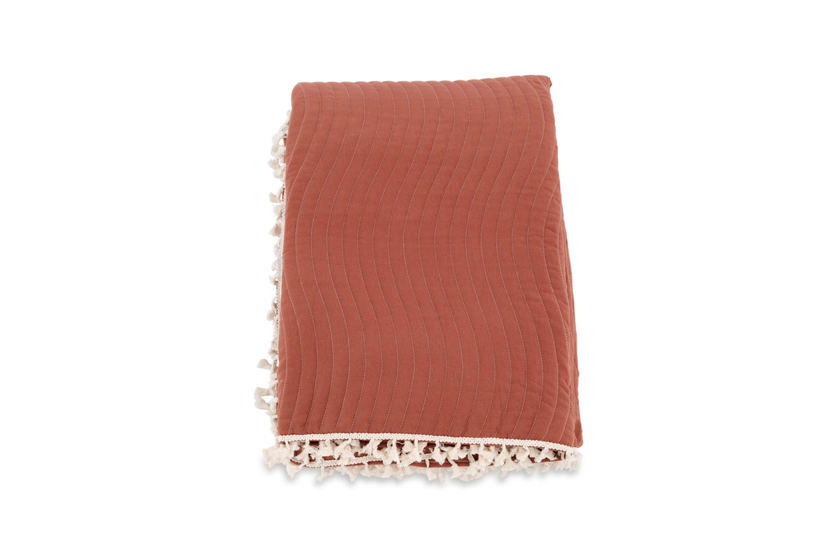 Lias Sengetæppe 180 x 260 Rustorange