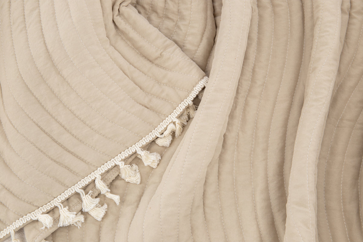 Lias Sengetæppe 260 x 260 Beige