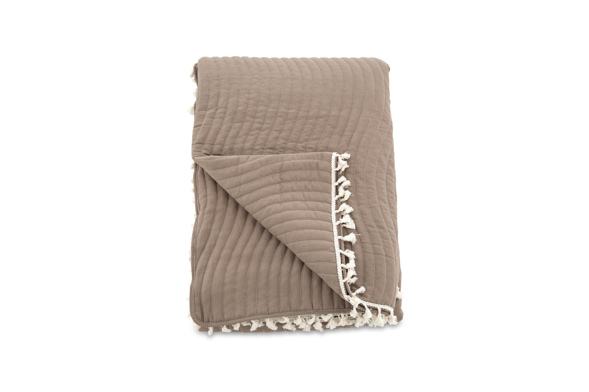 Lias Sengetæppe 260 x 260 Brun