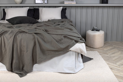 Milo Sengetæppe 260 x 260 Lysgrå