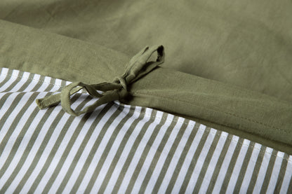 Jenna Sengesæt 220 x 240 Mosgrøn