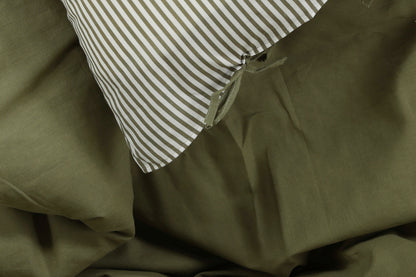 Jenna Sengesæt 220 x 240 Mosgrøn