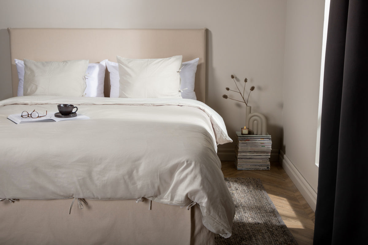 Jenna Sengesæt 220 x 240 Lysegrå