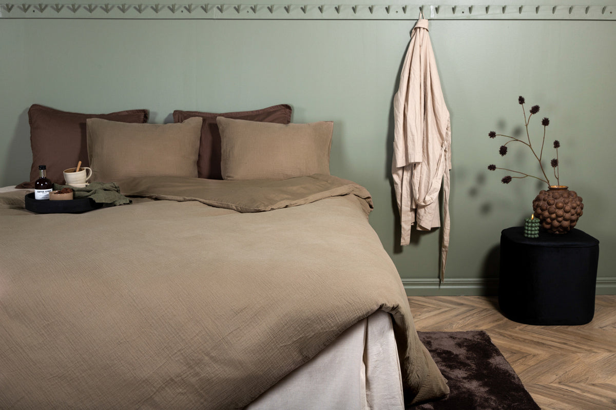 Sengesæt 220 x 240 Brun
