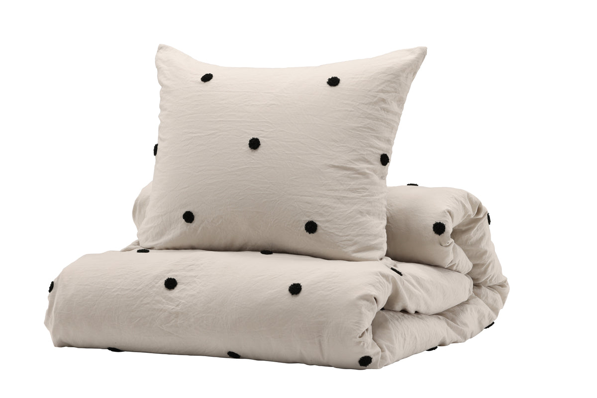 Loke Sengesæt 50 x 60 + 150 x 200 Lysgrå