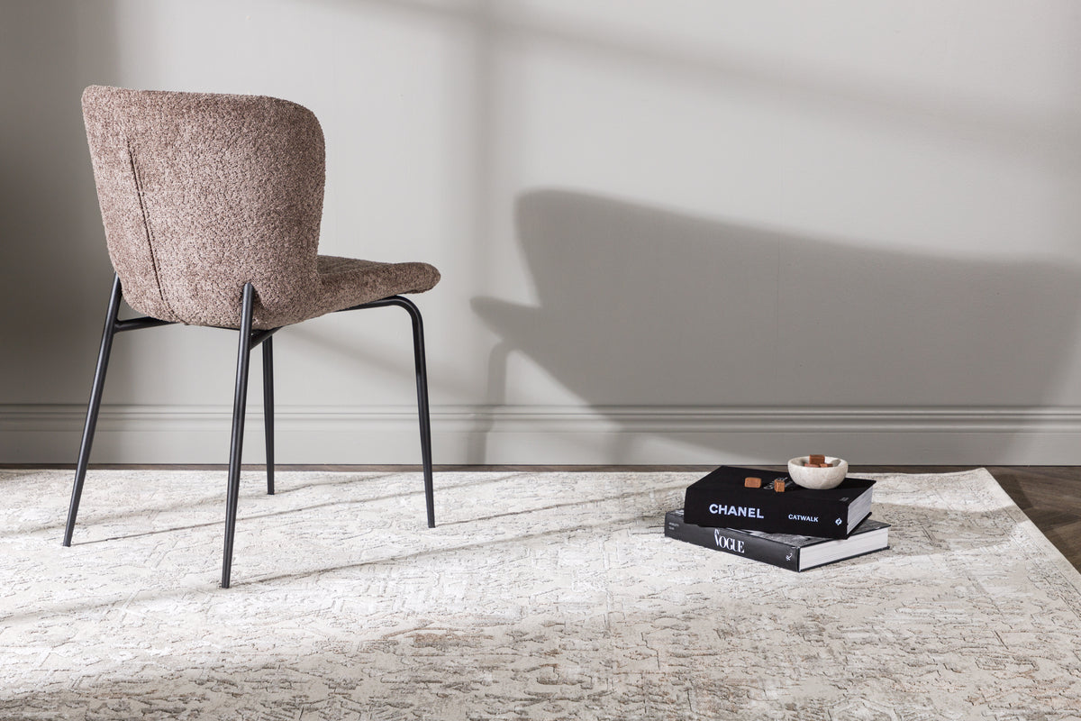 Cleo Rektangulært tæppe 230 x 160 Sølv