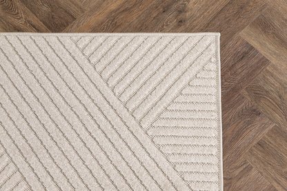 Rektangulært tæppe 80 x 200 Hvid