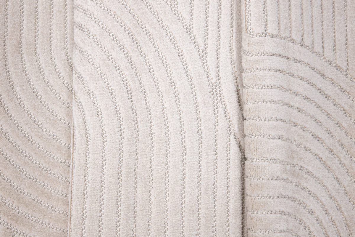 Oval Tæppe 80 x 200 Hvid