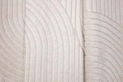 Oval Tæppe 80 x 200 Hvid