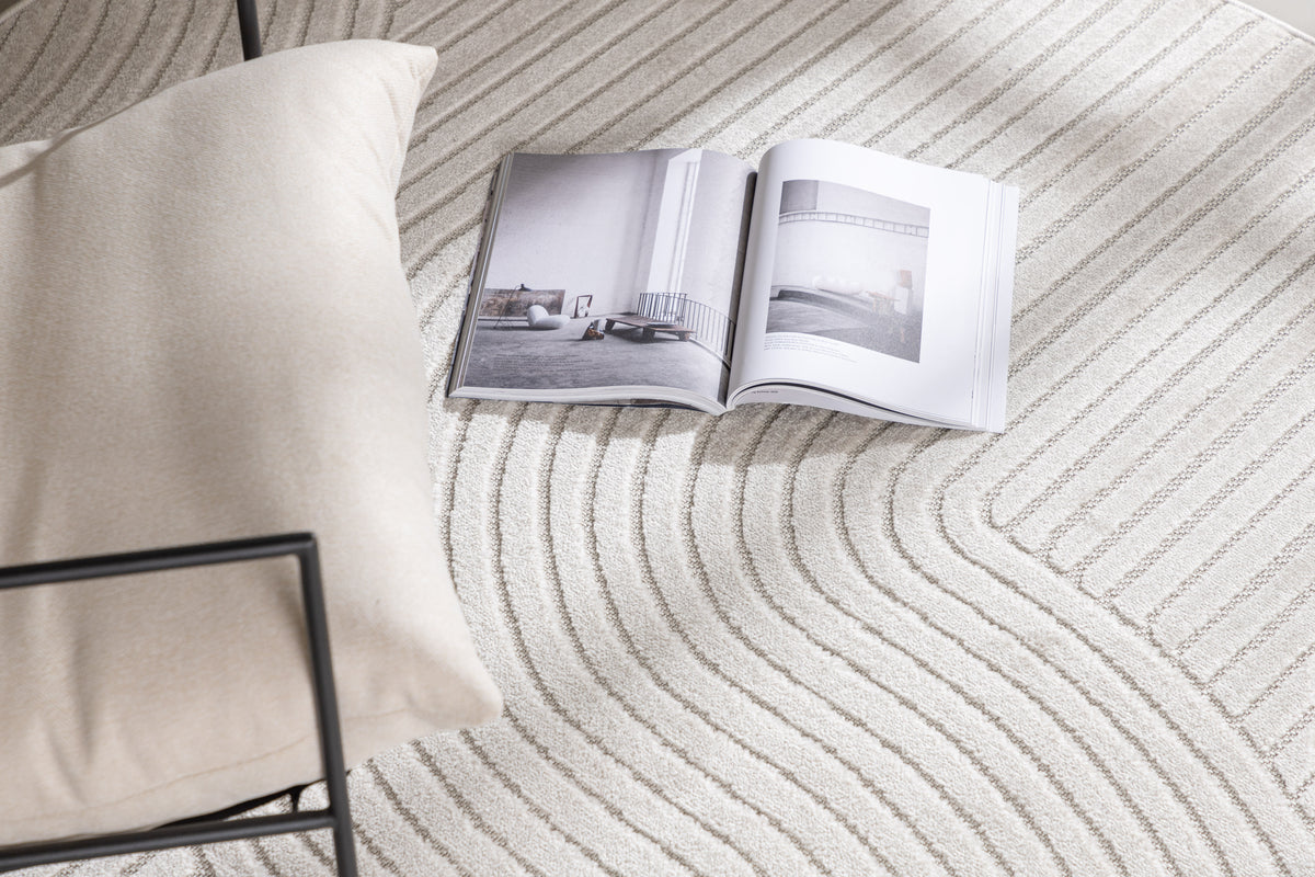 Vince Oval Tæppe 230 x 160 Hvid