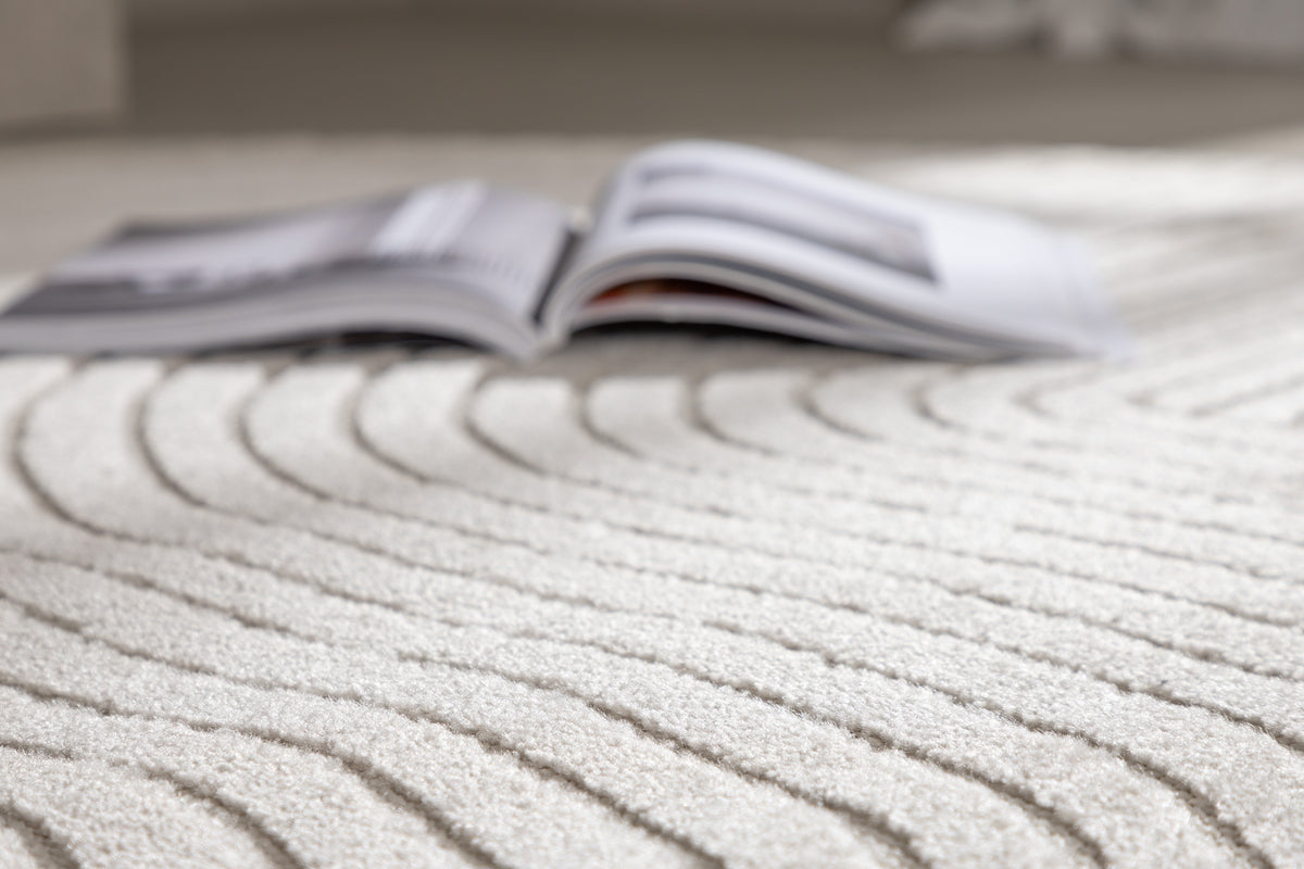 Vince Oval Tæppe 230 x 160 Hvid