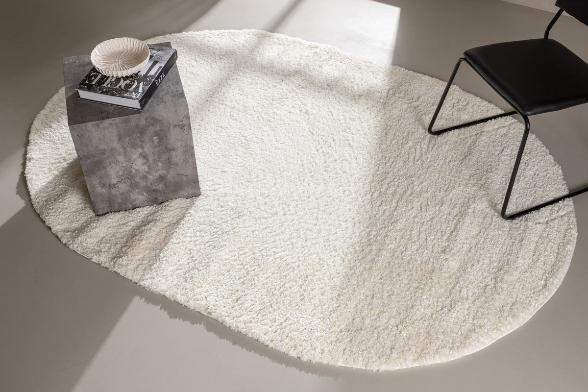 Walter Oval Tæppe 230 x 160 Hvid