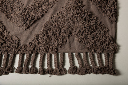 Hilma Rektangulært tæppe 200 x 300 Brun