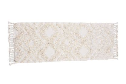 Hilma Rektangulære Tæpper 200 × 70 Hvid