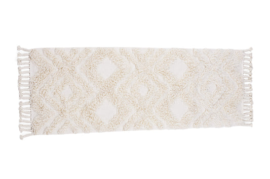 Hilma Rektangulære Tæpper 200 × 70 Hvid