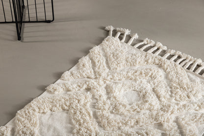 Hilma Rektangulære Tæpper 200 × 70 Hvid