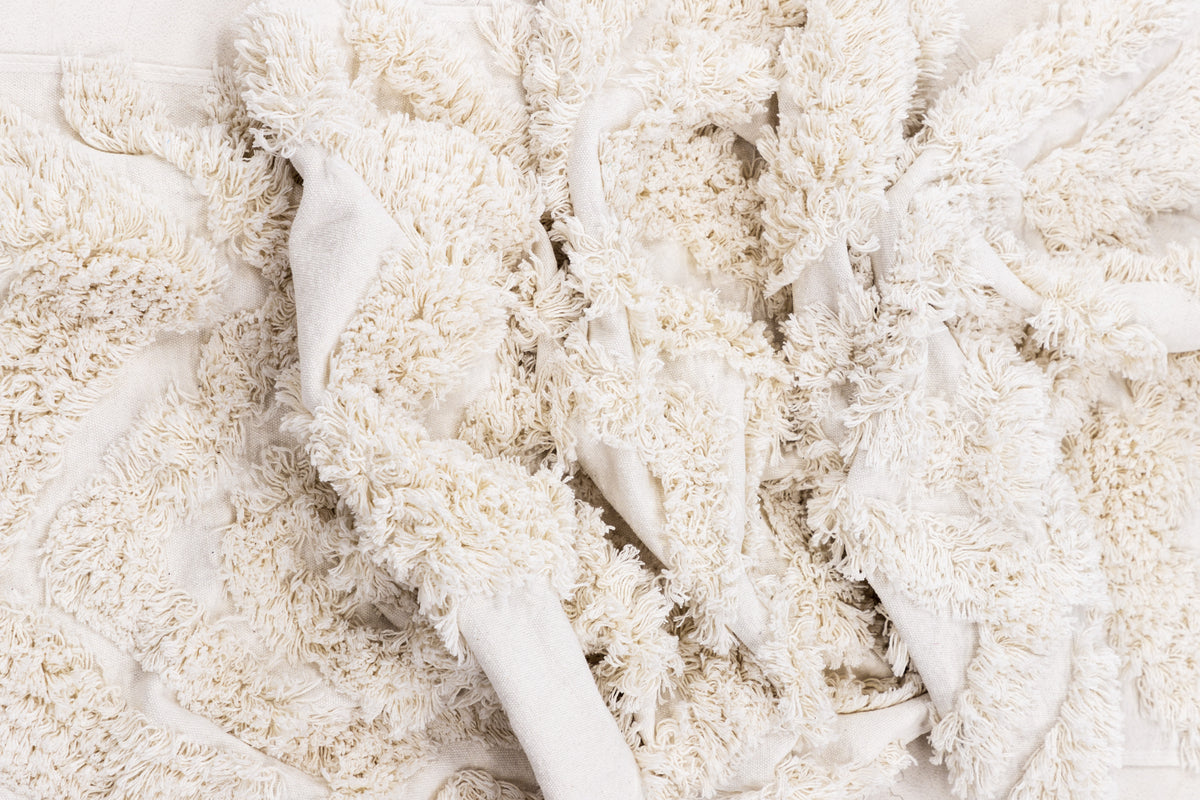 Hilma Rektangulære Tæpper 200 × 70 Hvid