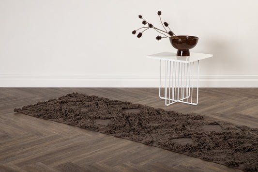 Rektangulært tæppe 200 x 70 Brun