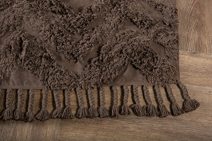 Rektangulært tæppe 200 x 70 Brun