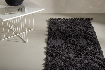 Rektangulært tæppe 200 x 70 Mørkegrå