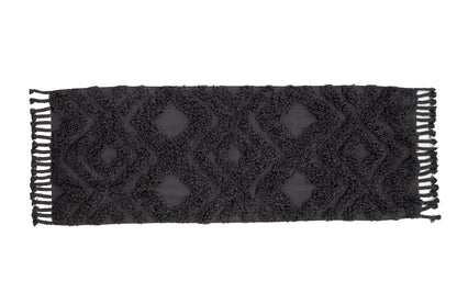 Rektangulært tæppe 200 x 70 Mørkegrå