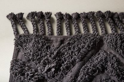 Rektangulært tæppe 200 x 70 Mørkegrå