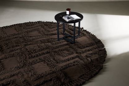 Hilma Rundt tæppe 200 Brun