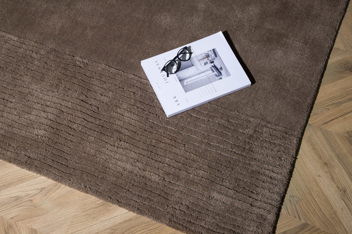 Matteo Rektangulært tæppe 203 x 300 Brun