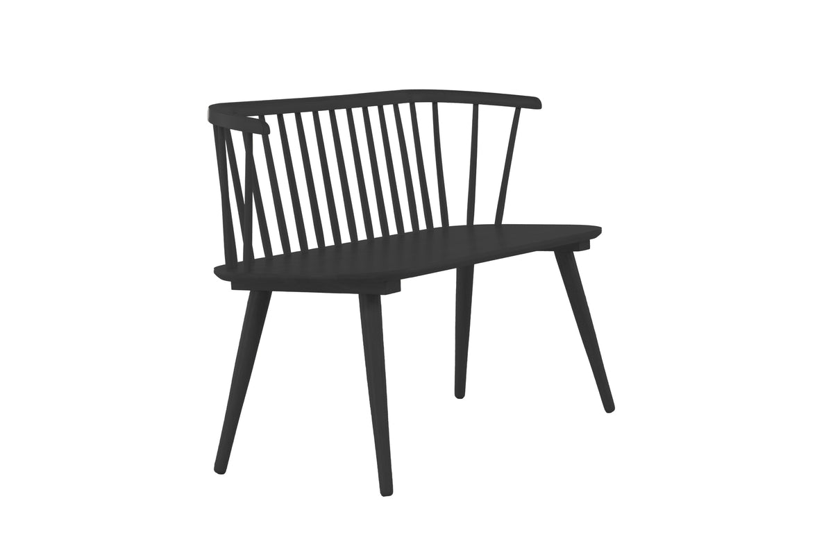 Bænk Sofa 49 x 77 x 120 Sort