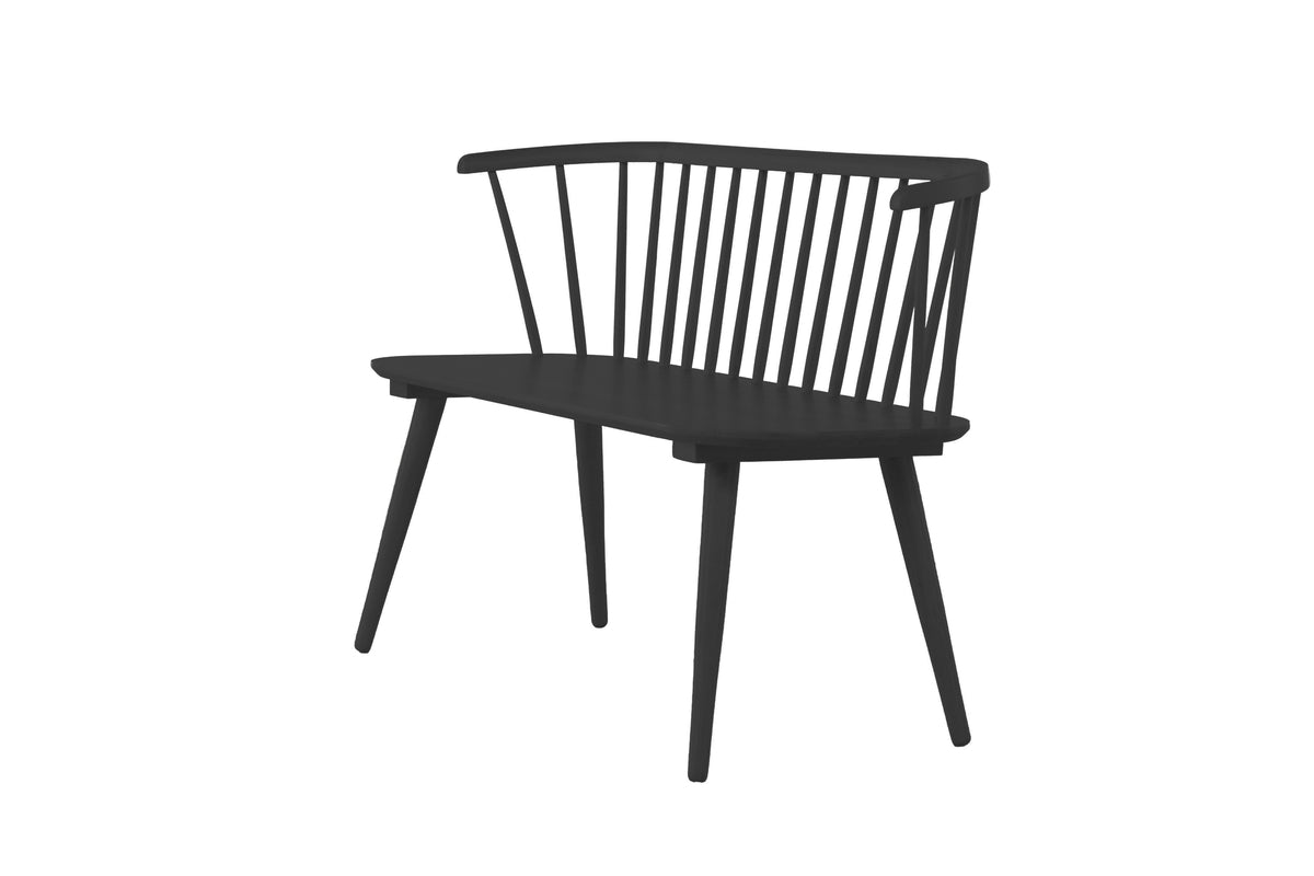 Bænk Sofa 49 x 77 x 120 Sort