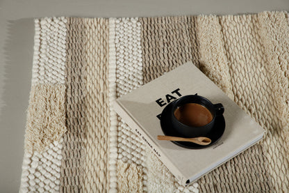 Rektangulært tæppe 200 x 70 Beige