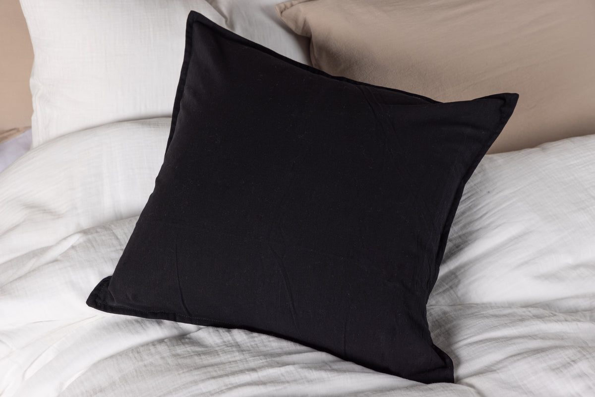 Pudebetræk 45 x 45 Sort