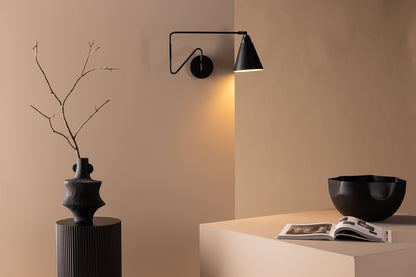 Væglampe Sort