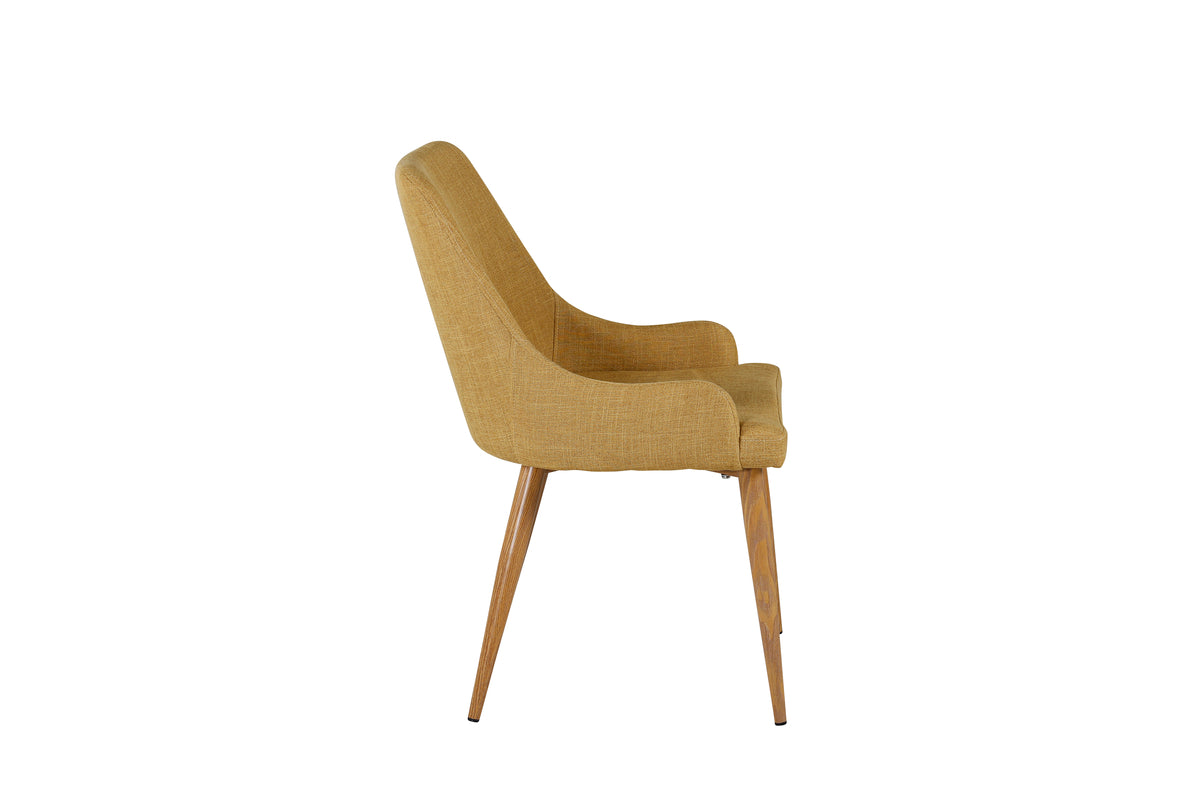 Plaza Spisebordsstol 2-pak Gul