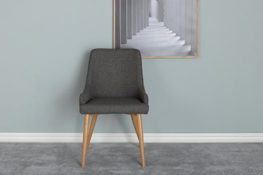 Spisebordsstol, mørkegrå