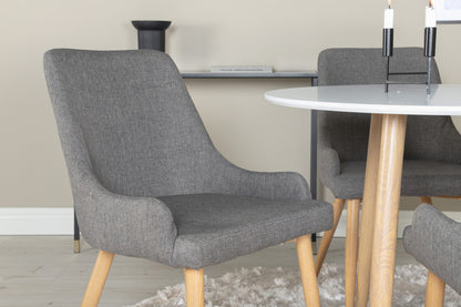 Spisebordsstol, mørkegrå