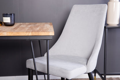 Spisebordsstol 2-pak Lys Grå